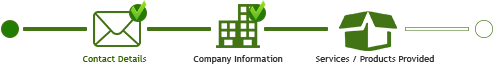 Form progress stage 2 - company information